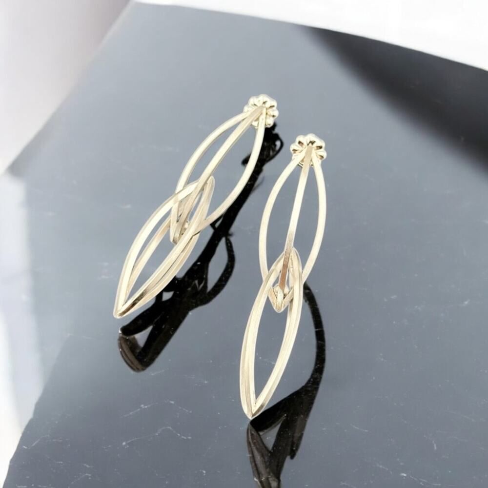 NEW Sterling Silver 3D Earrings by Megu's Attic